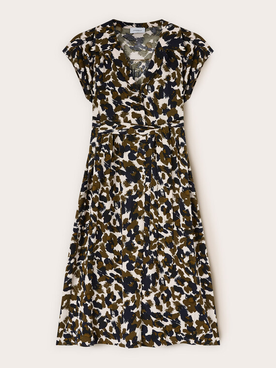 Robe chemisier imprim&eacute;e