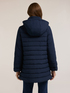 Down jacket with removable hood image number 1