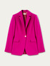 Single-breasted solid colour blazer image number 3