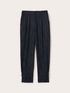 Trousers with denim effect strap on the hem image number 4