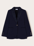 Einreihige Jacke mit Satineins&auml;tzen image number 4