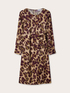 Wrap dress with camouflage print image number 4