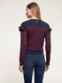 Striped sweater with yoke feature image number 1