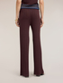 Pleated palazzo pants in lurex viscose knitwear image number 1