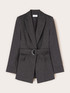 Tweed-Blazer mit G&uuml;rtel image number 4