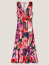 Long floral pattern dress image number 4