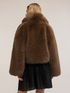 Blouson effet peluche avec col ch&acirc;le image number 2