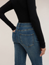 Jean coupe wide avec micro-strass all over image number 3