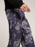 Wide-leg trousers with scarf pattern image number 2