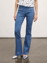 Pantalones flare con bolsillos image number 0