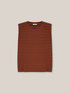 T-shirt a righe con spalline image number 3