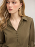 Blouse with satin collar image number 3