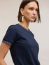 T-shirt avec bordures en maille image number 3