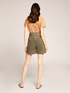 Shorts in cotone con cintura image number 1