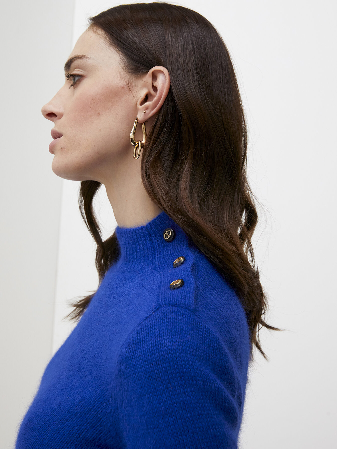 Angora blend turtleneck sweater image number 2