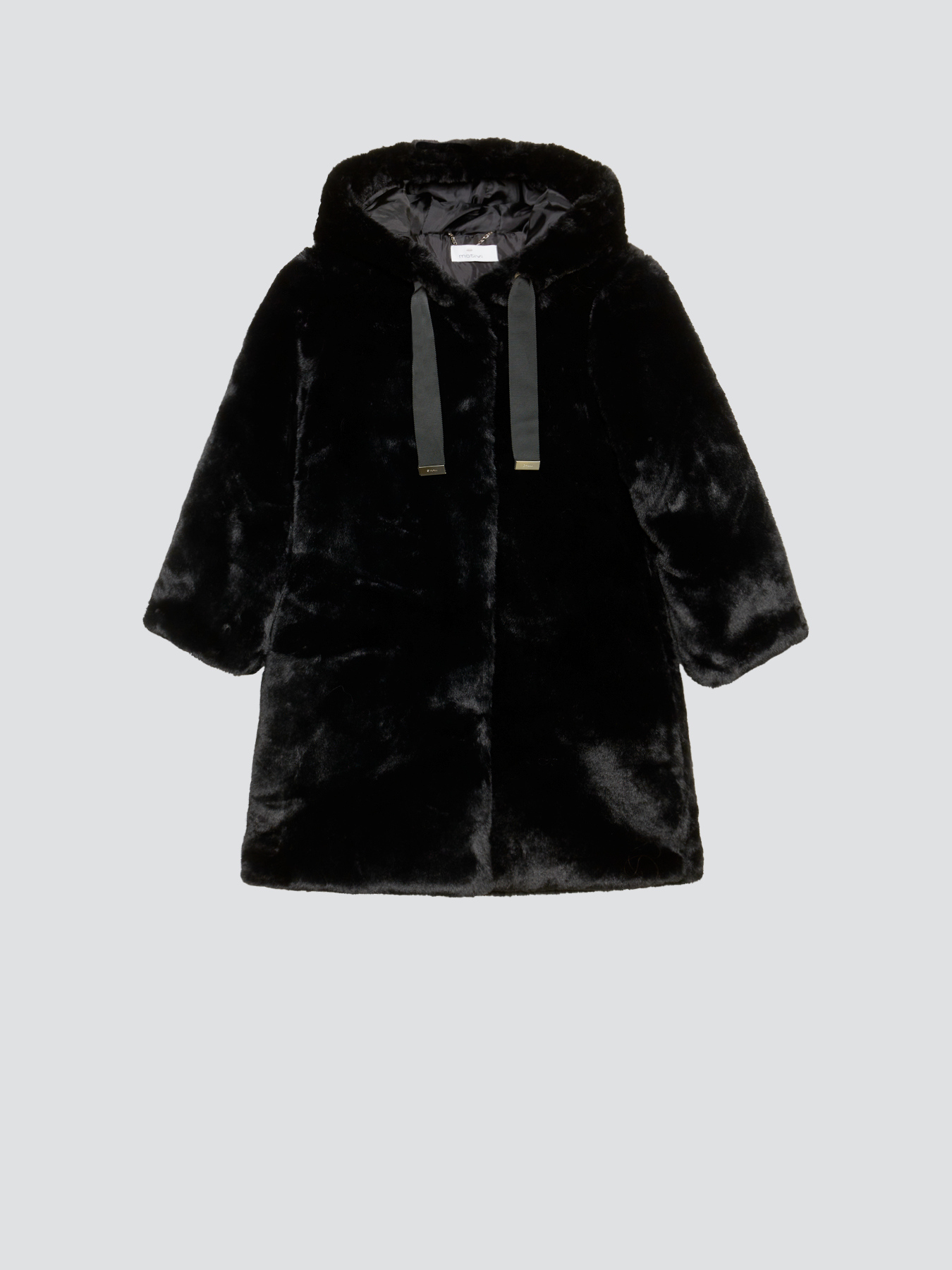 Manteau avec capuche en fausse fourrure image number 3