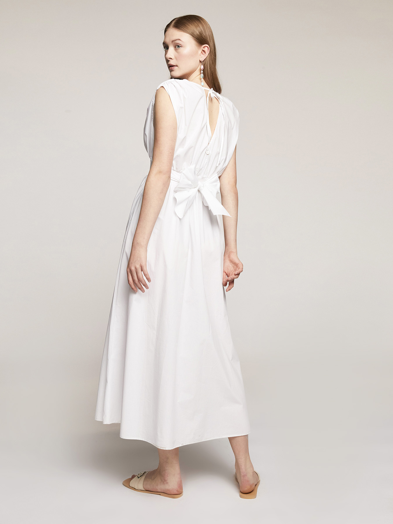 Rochie midi din poplin image number 1