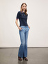 Light denim flared jeans image number 3