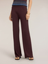 Pleated palazzo pants in lurex viscose knitwear image number 2