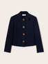 Cotton jacket with oversized buttons image number 4