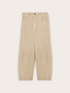 Balloon pants in cotton drill image number 4