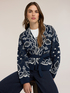 Cardigan aus Wollmischung mit Jacquard-Muster image number 3
