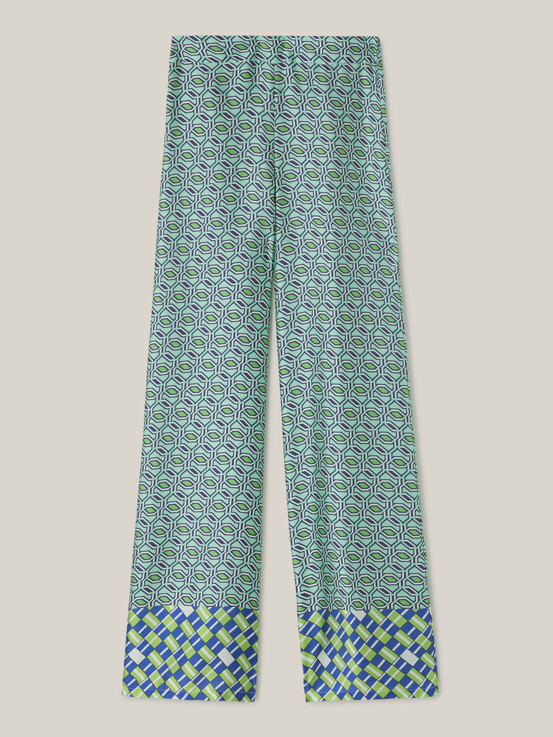 Pantaloni larghi fantasia geometrica - Motivi.com