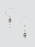 Hoop earrings with boule pendants image number 1