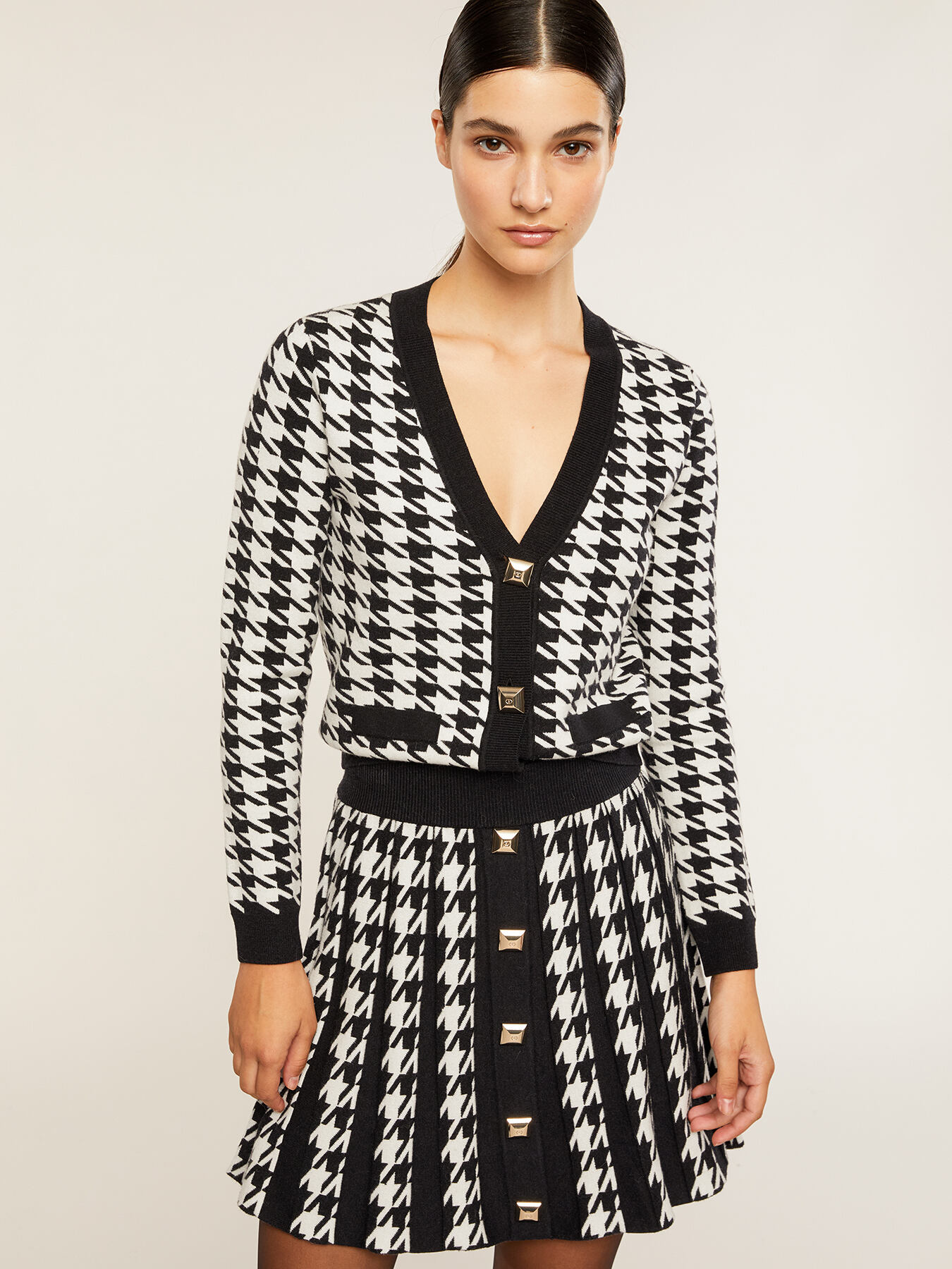 Cardigan en maille jacquard image number 0