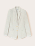 Structured linen blend blazer image number 4