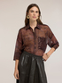 Chiffonbluse mit Paillettentasche image number 0