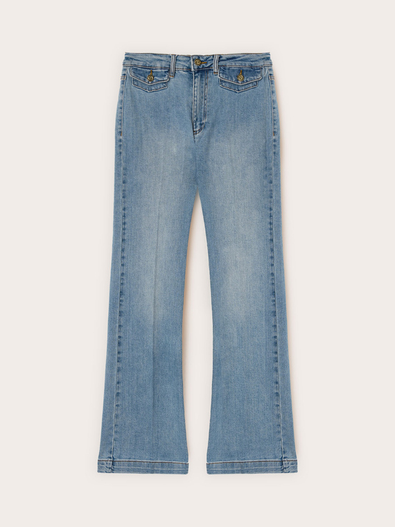 Jeans flare light blue
