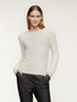 Lurex-Pullover aus Garn mit Fell-Effekt image number 0