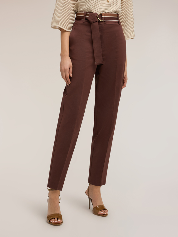 Pantalon regular avec ceinture