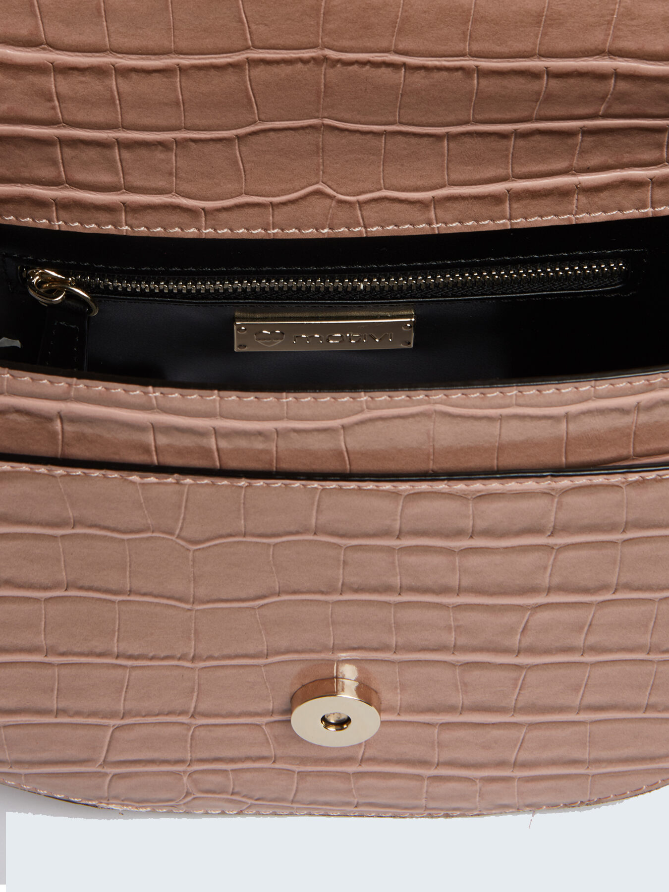 Bolso bandolera de piel sint&eacute;tica estampado coco image number 4