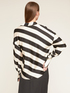 Oversized striped satin shirt image number 1
