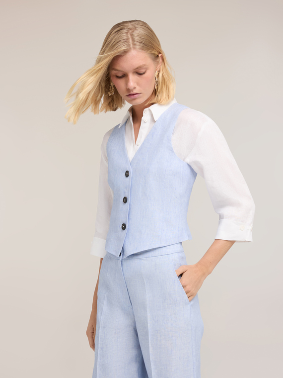 Gilet de tailleur en lin
