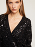 Knit cardigan with sequin decoration image number 2