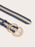 Two-tone belt with double buckle image number 2