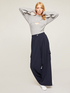 Cargo type palazzo trousers image number 3