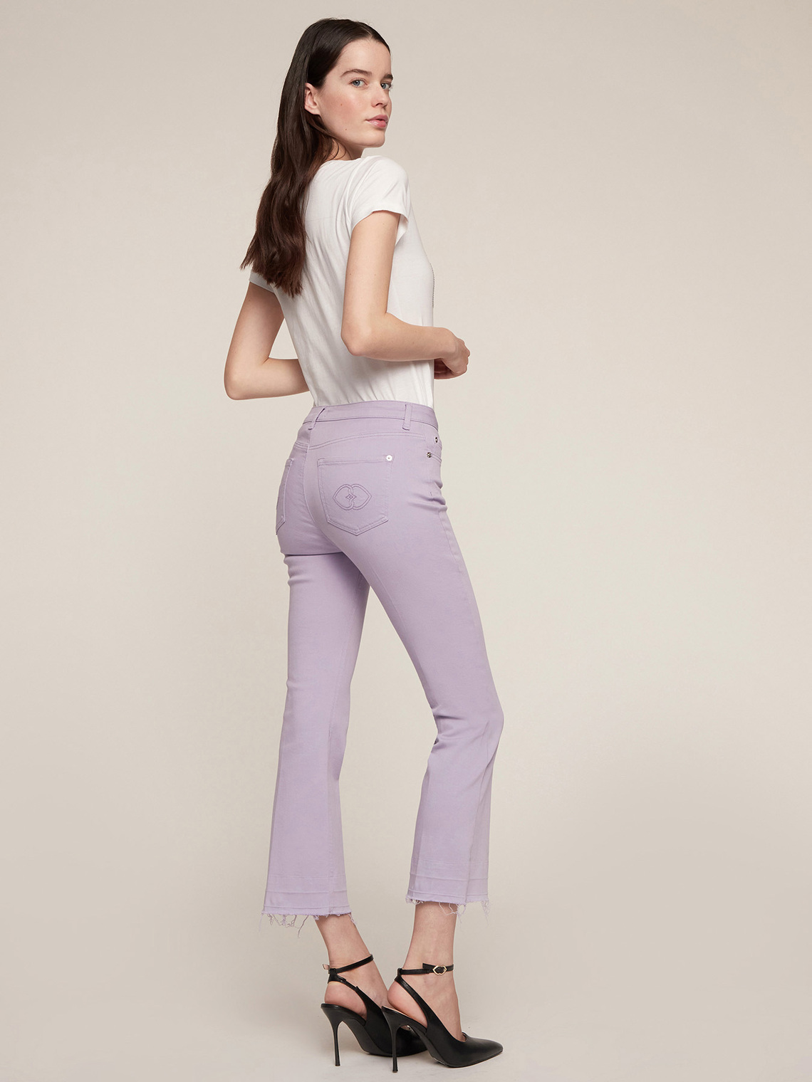 Drill kick flare trousers - Motivi.com - PL