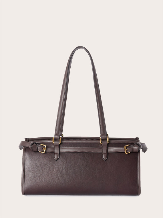 Shopper-Tasche mit Metallschnallen