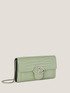 New Wallet Bag en piel sintética con estampado de cocodrilo brillante image number 2