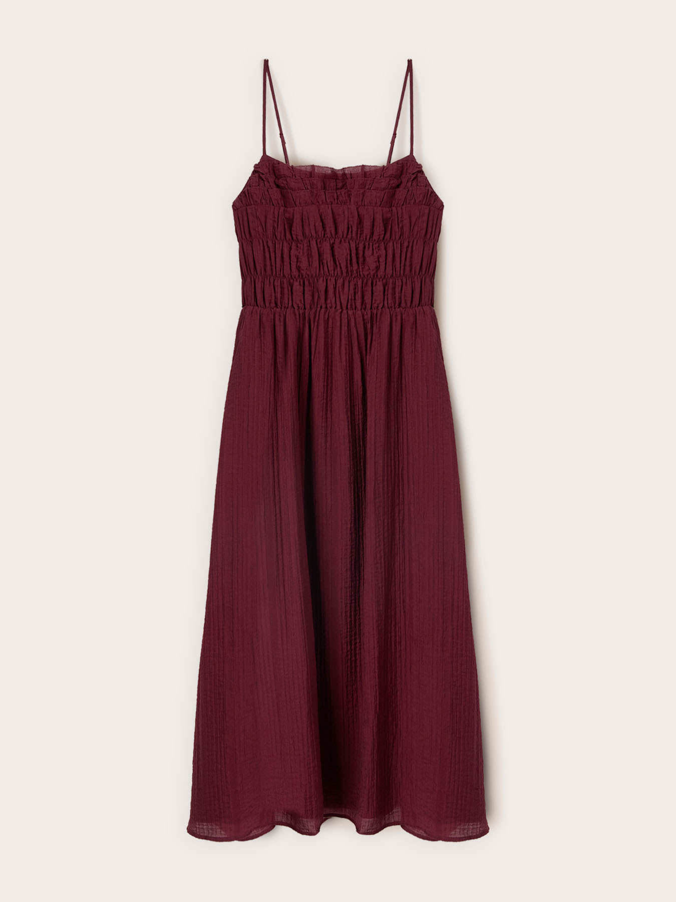 A-line dress with ruched bodice image number 4