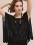 Poncho in maglia lurex image number 3