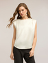 Blusa in raso con spalline image number 2