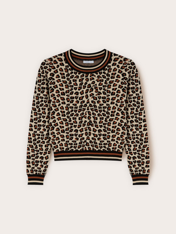 Animal print sweater