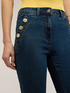 Flare jeans with jewel buttons image number 3