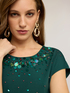 T-shirt with sequin embroidery image number 0