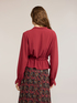 Georgette blouse with shawl neckline image number 1